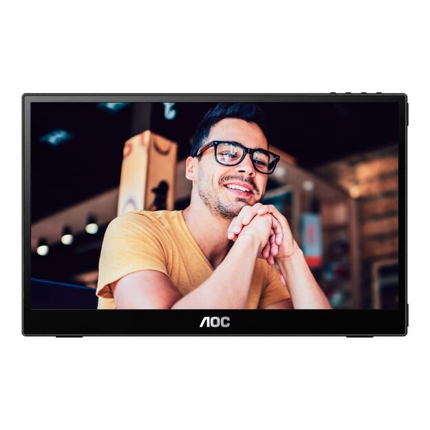 AOC 16T3EA 15.6inch IPS 1920x1080 Monitor 4ms 16.9 USB Black/Grey