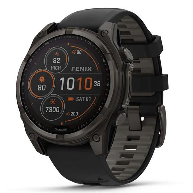 SMARTWATCH FENIX 8 SAPP. SOLAR/BLACK/GRAY 010-02906-11 GARMIN