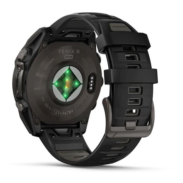 SMARTWATCH FENIX 8 SAPP. SOLAR/BLACK/GRAY 010-02906-11 GARMIN