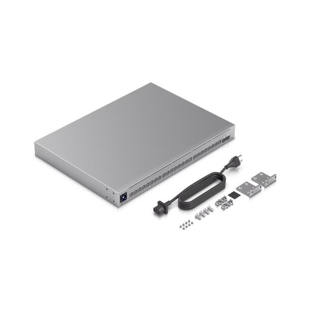 UBIQUITI USW-Pro-Max-24-PoE Switch Etherlighting 8x RJ45 2.5Gbps 16x RJ45 1000Mbps 2x SFP+ L3 400W PoE 1