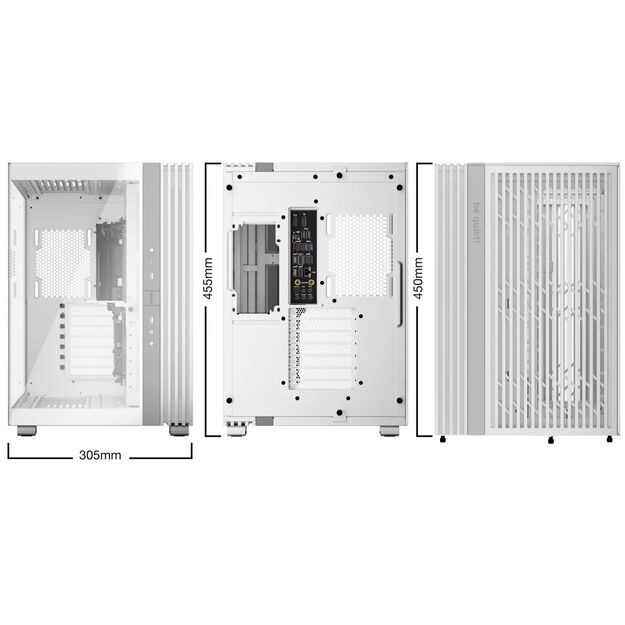 Case|BE QUIET|LIGHT BASE 600 DX|Tower|Case product features Transparent panel|ATX|MicroATX|MiniITX|Colour White|BGW66 7