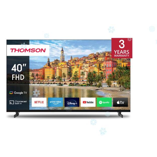 TV Set|THOMSON|40 |Smart/FHD|1920x1080|Wireless LAN|Bluetooth|Google TV|Black|40FG2S14