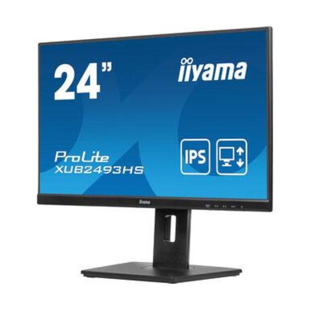 IIYAMA XUB2493HS-B6 24inch ETE IPS-panel FHD 100Hz 250cd/m2 HDMI DP Speakers (P) 2