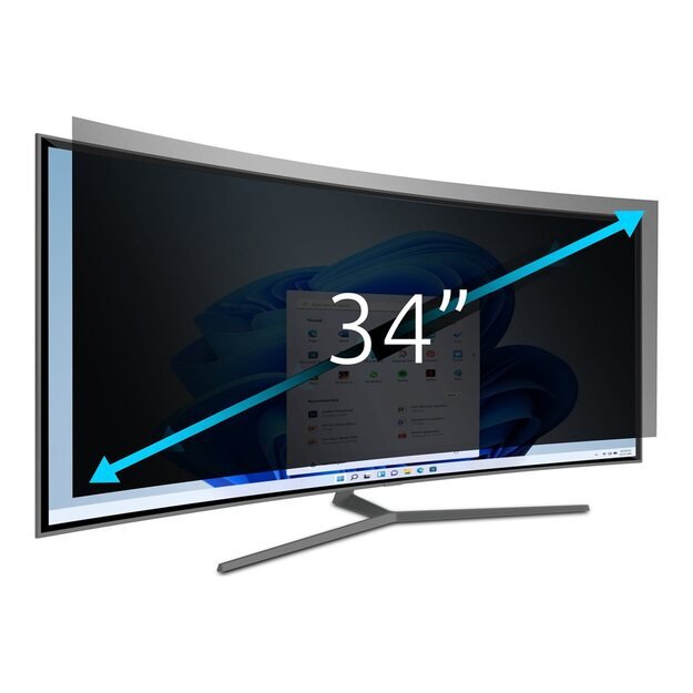 KENSINGTON 627208 Filter 2 Way Removable 34inch Samsung C34H890 Curved Monitor