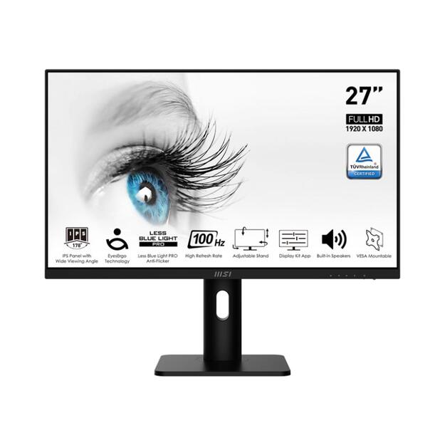 LCD Monitor|MSI|PRO MP273AP|27 |Panel IPS|1920x1080|16:9|100Hz|Matte|4 ms|Speakers|Swivel|Pivot|Height adjustable|Tilt|Colour Black|PROMP273AP