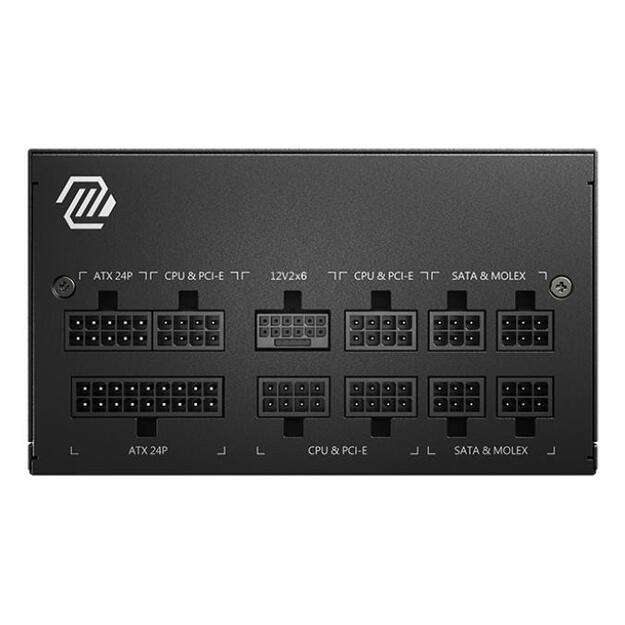 Power Supply|MSI|MAG A750GL PCIE5 II|750 Watts|Efficiency 80 PLUS GOLD|PFC Active|MAGA750GLPCIE5II 6