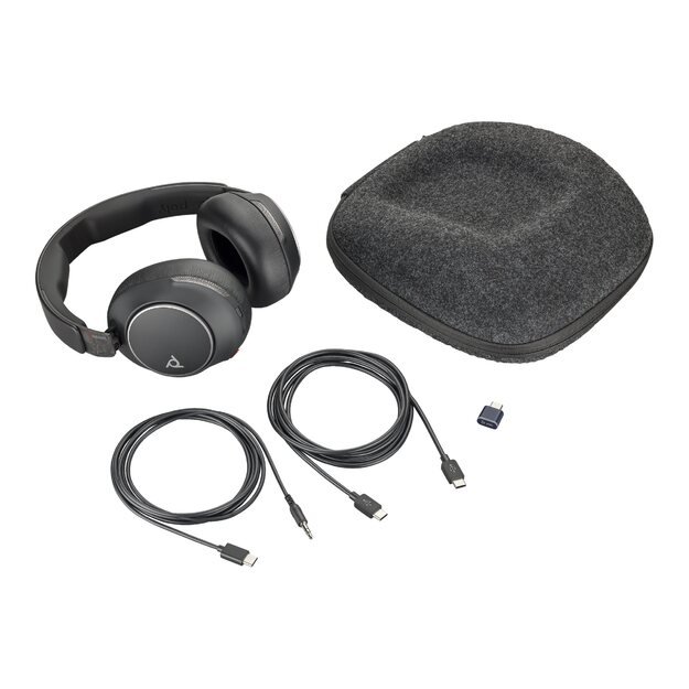 HP Poly Voyager Surround 80 UC USB-C Headset +USB-C/A Adapter