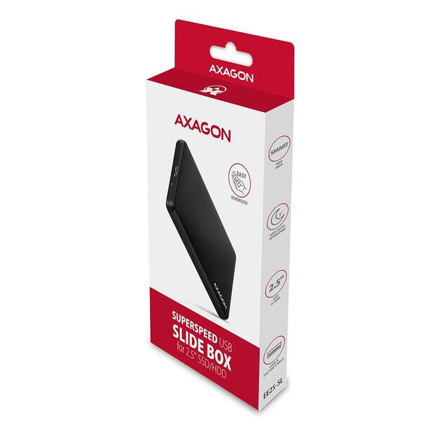 HDD ACC ENCLOSURE 2.5 /USB3.2 EE25-SL AXAGON 1