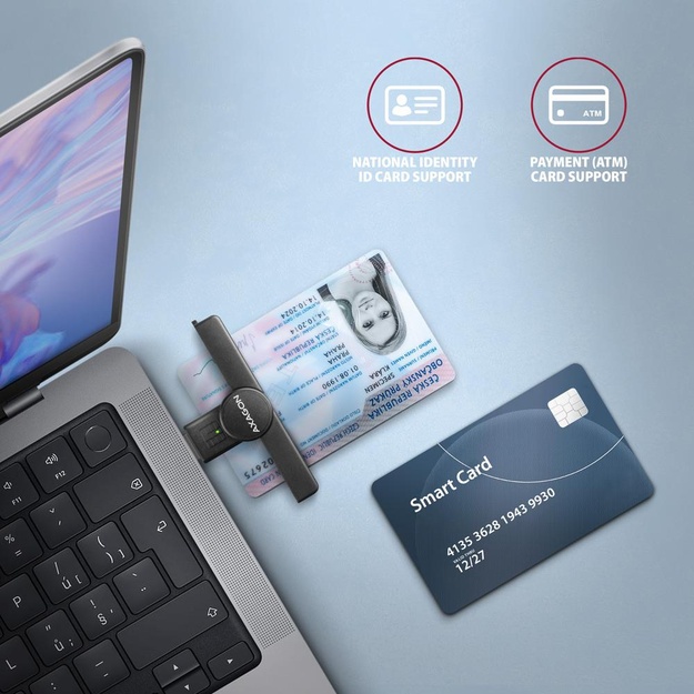 CARD READER POCKET SMARTCARD/USB2.0 CRE-SMPA AXAGON