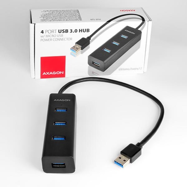 I/O HUB USB3.0 4PORT CHARGING/0.3M HUE-S2B AXAGON