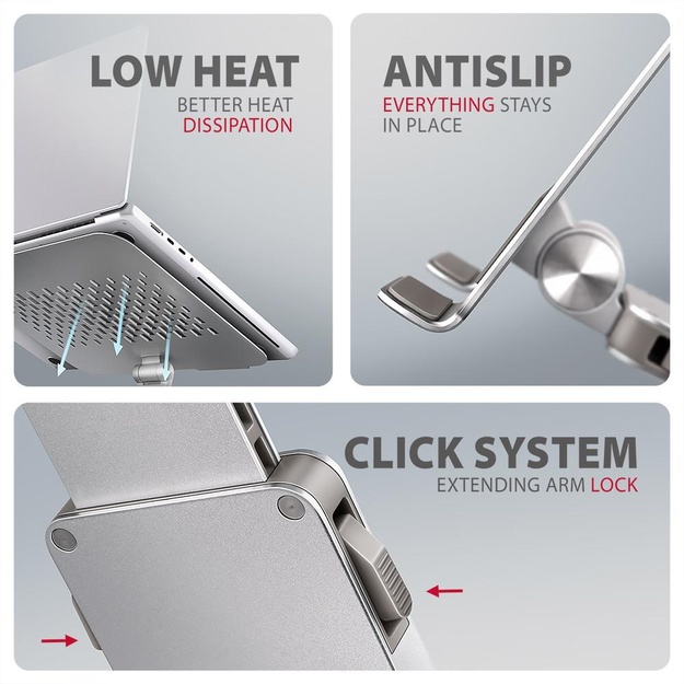 NB ACC STAND 10-17  ROTATING/ALUMINUM STND-LR AXAGON