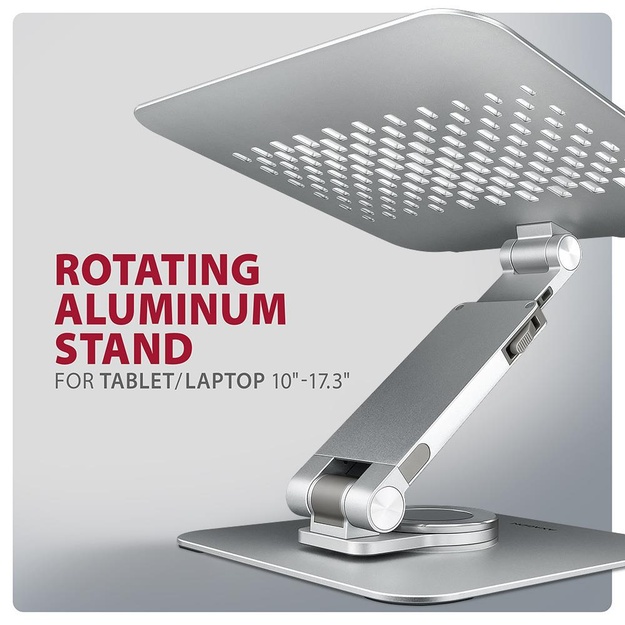 NB ACC STAND 10-17  ROTATING/ALUMINUM STND-LR AXAGON