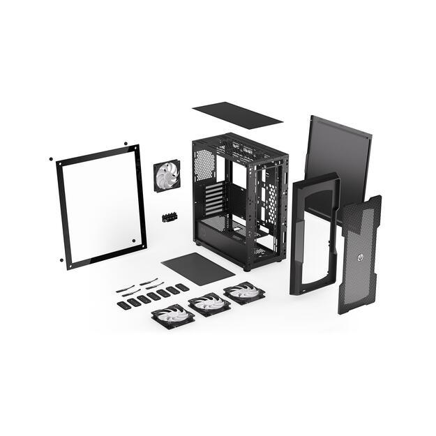 CASE MIDITOWER ATX W/O PSU/REGNUM400 ARGB EY2A009 ENDORFY 35