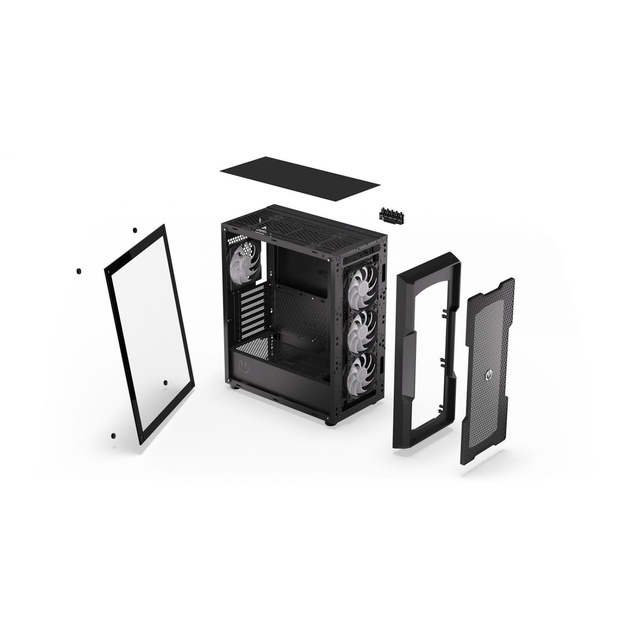 CASE MIDITOWER ATX W/O PSU/REGNUM400 ARGB EY2A009 ENDORFY