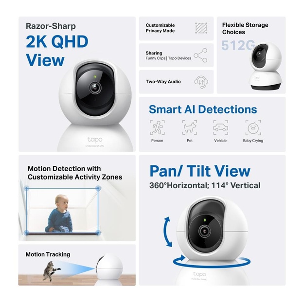 WRL CAMERA PAN/TILT/TAPO C220 TP-LINK