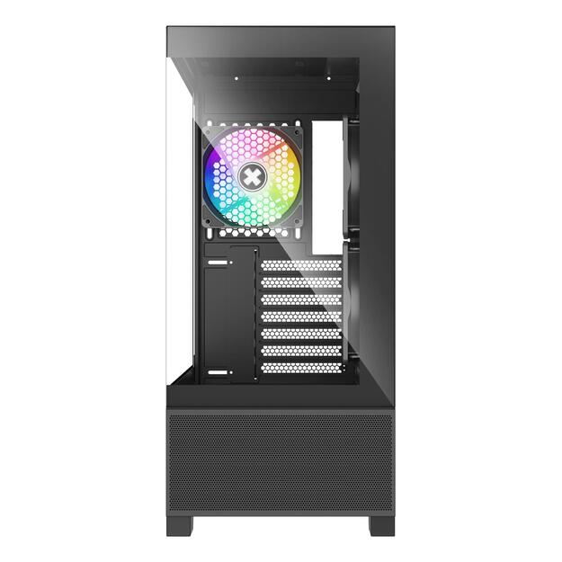 Case|XILENCE|XG172|MidiTower|Case product features Fan control panel/Transparent panel|Not included|Colour Black|XG172 14