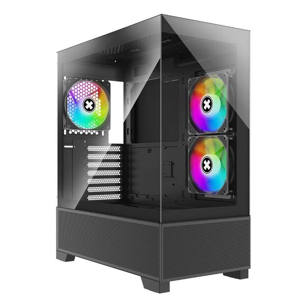 Case|XILENCE|XG172|MidiTower|Case product features Fan control panel/Transparent panel|Not included|Colour Black|XG172 8
