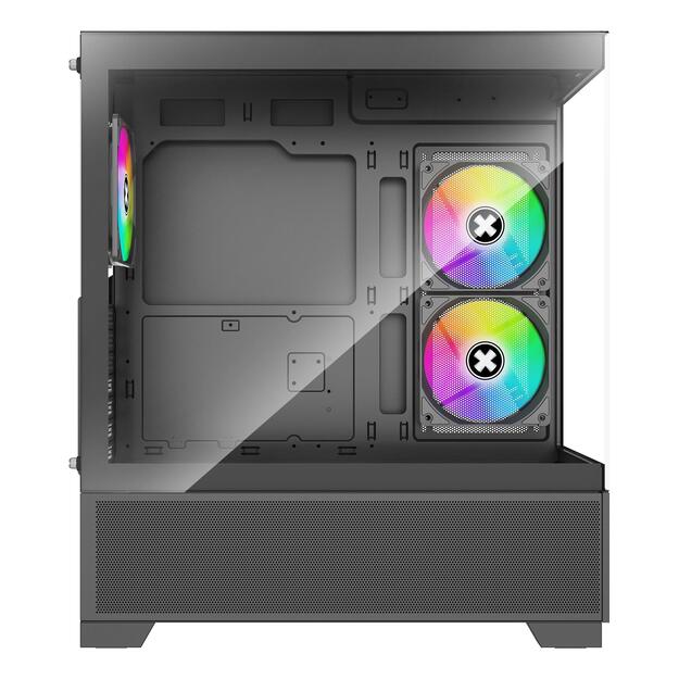 Case|XILENCE|XG172|MidiTower|Case product features Fan control panel/Transparent panel|Not included|Colour Black|XG172 11