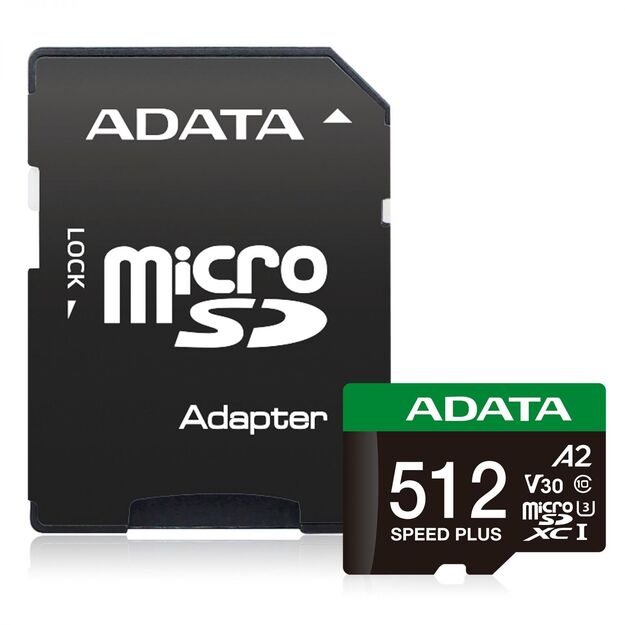 MEMORY MICRO SDXC 512GB UHS-I/UD512GUI3V30A2SP-RA1 ADATA 1
