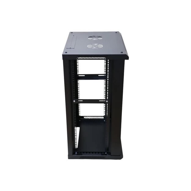 EXTRALINK 15U 600X450 wall-mounted rackmount cabinet black 1