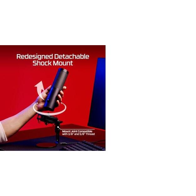 MICROPHONE HYPERX QUADCAST 2 S/BLACK 9A273AA HYPERX 48