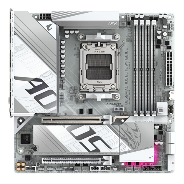 Mainboard|GIGABYTE|AMD B850|SAM5|Micro-ATX|Memory DDR5|Memory slots 4|B850MAELTWF6EICE1.1