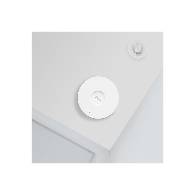 TP-LINK AX3000 Ceiling Mount Dual-Band Wi-Fi 6 Access Point PORT 1x1Gbps RJ45 Port 574Mbps at 2.4GHz + 2402Mbps at 5GHz 4
