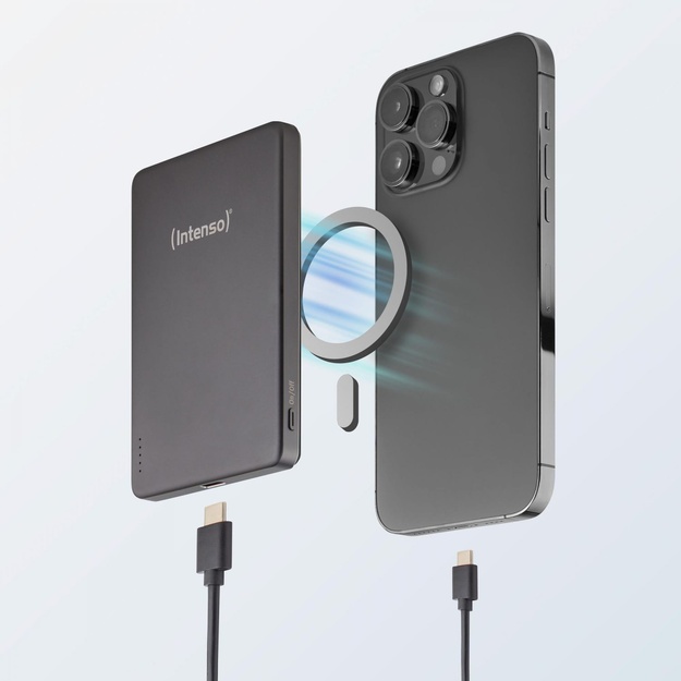 POWER BANK USB 5000MAH MAG/GREY 7344024 INTENSO
