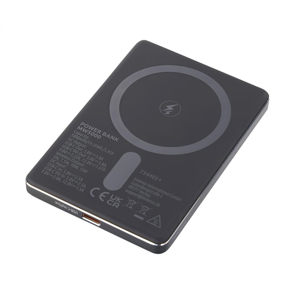 POWER BANK USB 5000MAH MAG/GREY 7344024 INTENSO