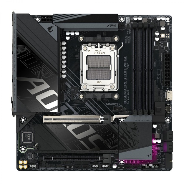 Mainboard|GIGABYTE|AMD B850|SAM5|Micro-ATX|Memory DDR5|Memory slots 4|B850MAELTWF6E1.1