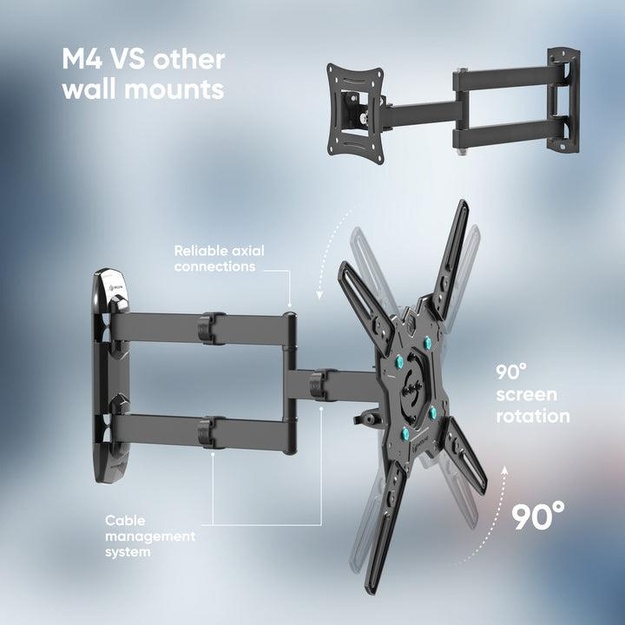 TV SET ACC WALL MOUNT /32-65 /BLACK M4R-B ONKRON