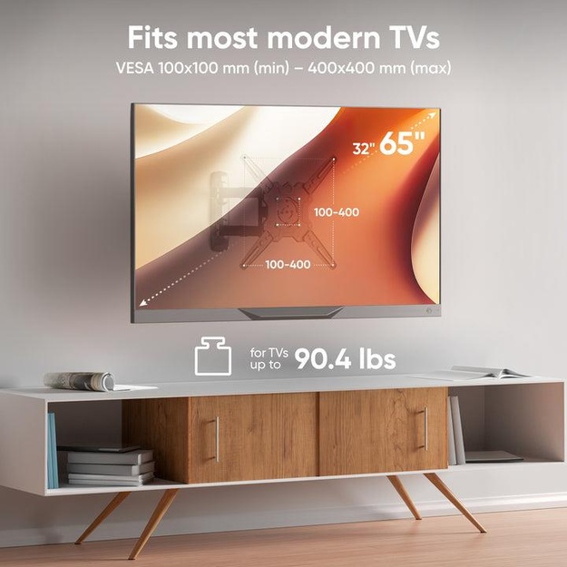 TV SET ACC WALL MOUNT /32-65 /BLACK M4R-B ONKRON