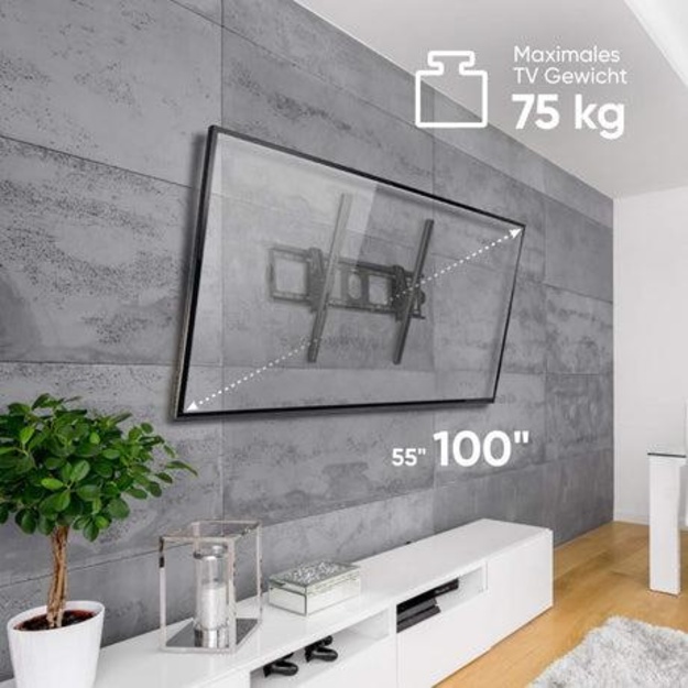 TV SET ACC WALL MOUNT/55-100 /BLACK UT4-B ONKRON