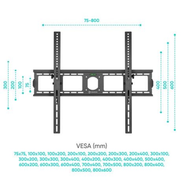 TV SET ACC WALL MOUNT/55-100 /BLACK UT4-B ONKRON