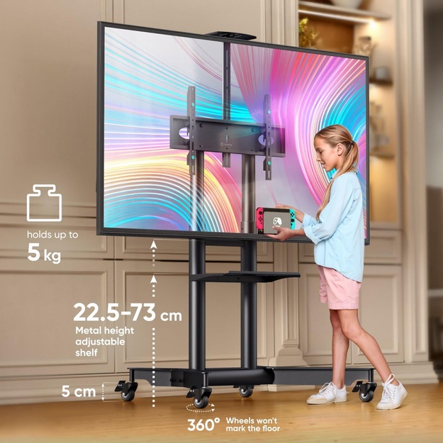 TV SET ACC MOBILE STAND/32-75 /BLACK TS1571-B ONKRON