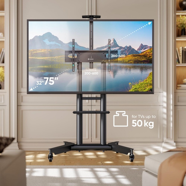 TV SET ACC MOBILE STAND/32-75 /BLACK TS1571-B ONKRON