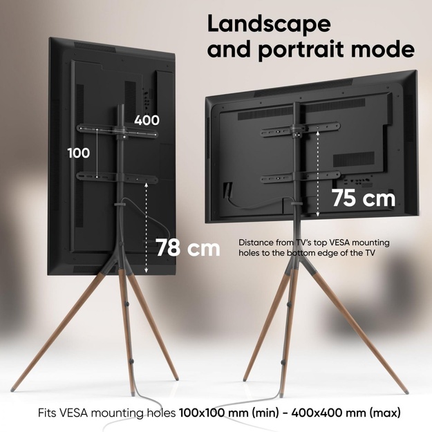 TV SET ACC FLOOR STAND /32-65 /BLACK TS1220-B ONKRON