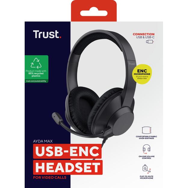 HEADSET AYDA MAX USB-C/25462 TRUST 7