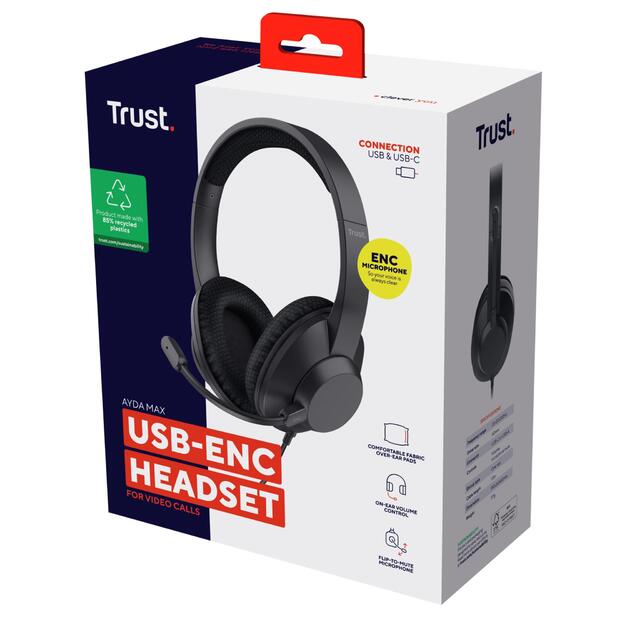 HEADSET AYDA MAX USB-C/25462 TRUST 6