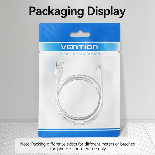 CABLE USB2.0 TO MICRO-B/1M WHITE CTIWF VENTION