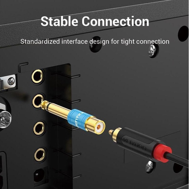 ADAPTER AUDIO 6.35MM TO RCA/VDD-C03 VENTION