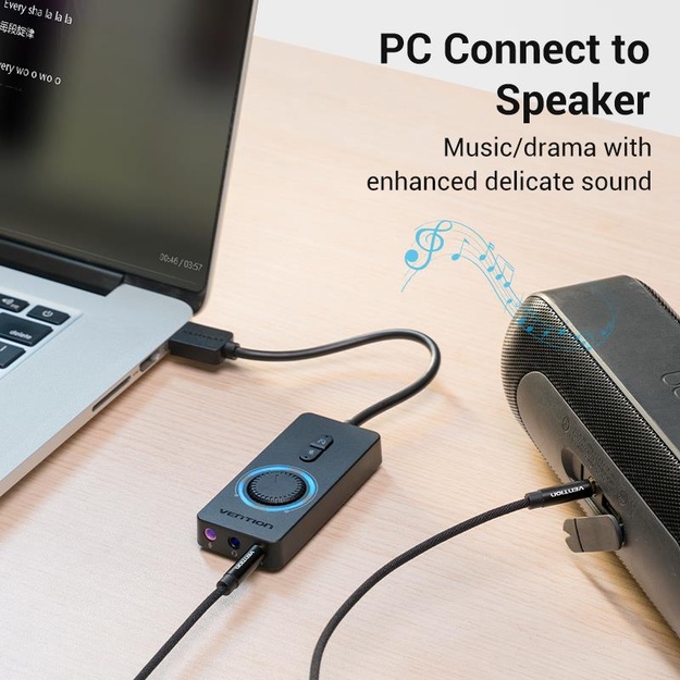 SOUND CARD ADAPTER USB/0.15M CDRBB VENTION