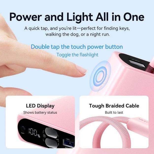 POWER BANK USB 10000MAH 22.5W/GRAY FHZM0 VENTION