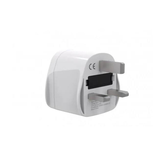 POWER ADAPTER AC WORLD TO UK/10A A-AC-UKMINTF GEMBIRD