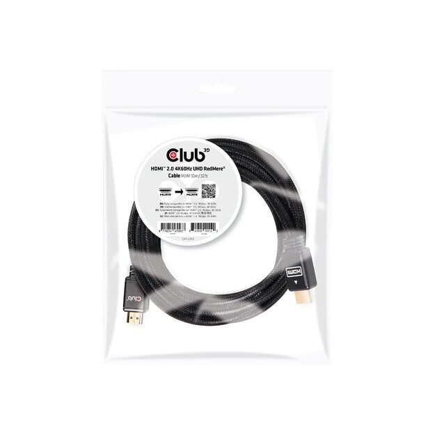 CABLE HDMI TO HDMI 10M/M/M CAC-2313 CLUB3D