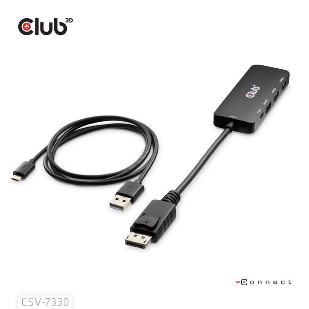 I/O ADAPTER DP TO HDMI TRIPLE/CSV-7330 CLUB3D 1