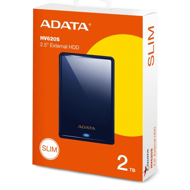 External HDD|ADATA|HV620S|2TB|USB 3.1|Colour Blue|AHV620S-2TU31-CBL