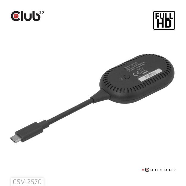 I/O ADAPTER WRL USB-C TO HDMI/CSV-2570 CLUB3D 1