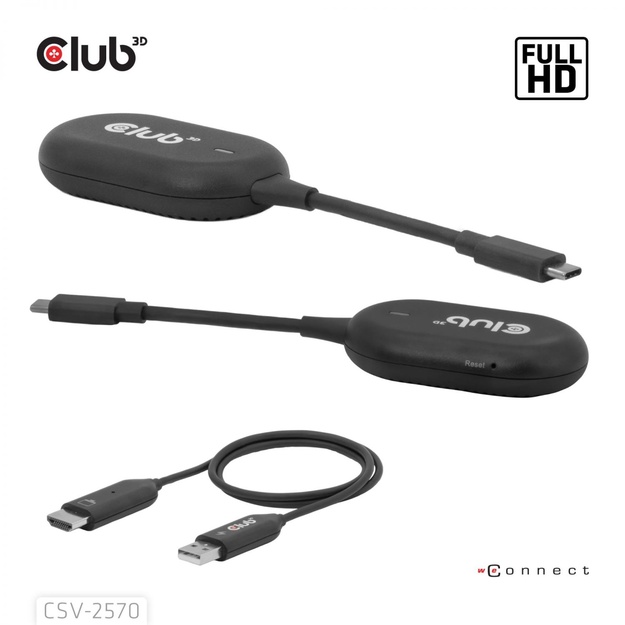 I/O ADAPTER WRL USB-C TO HDMI/CSV-2570 CLUB3D