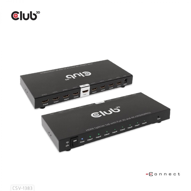 I/O VIDEO SPLITTER HDMI 8PORT/3D 4K 60HZ CSV-1383 CLUB3D